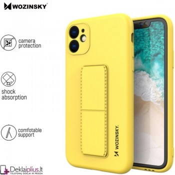 Wozinsky 4in1 švelnaus silikono dėklas - geltonas (Apple Iphone 12)